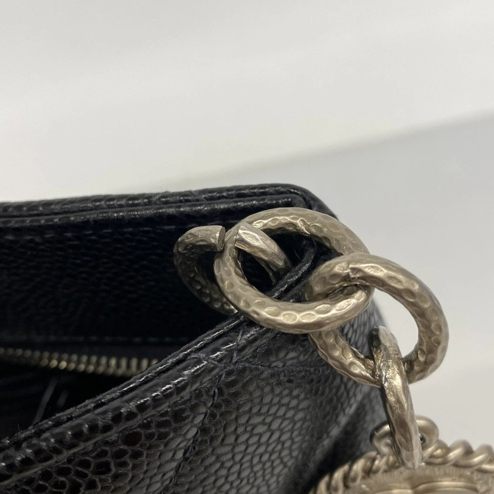 CHANEL Black Caviar Leather Reissue Tote Bag - Picture 9 of 11